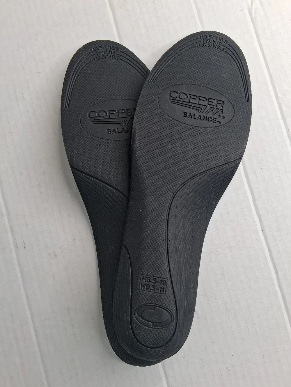 Copper Fit Balance Performance Orthotic Insoles Medium (M 8.5 - 10, W 9.5 - 11) - Picture 4 of 6
